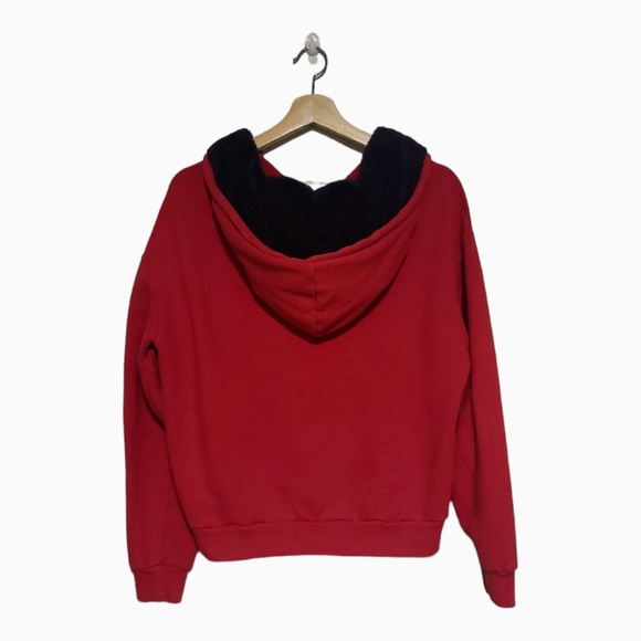 Victoria's Secret PINK Full Zip Sherpa Hoodie Size M - Picture 2 of 7